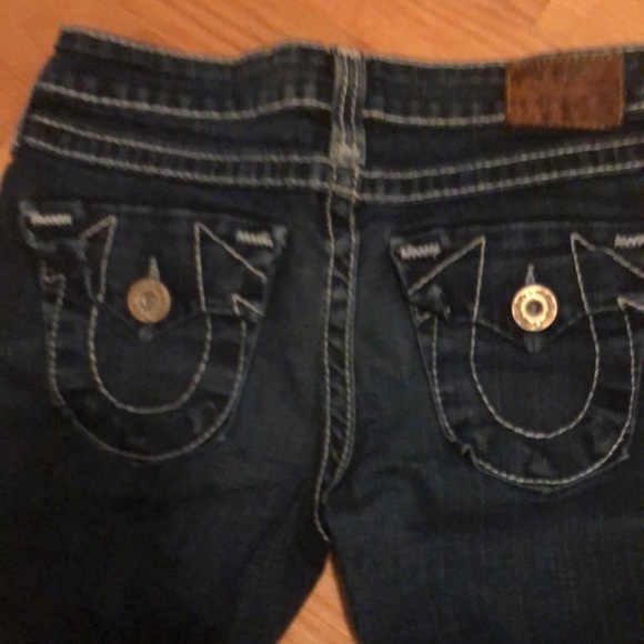 Dark true religion jeans with white stitching - Picture 3 of 6